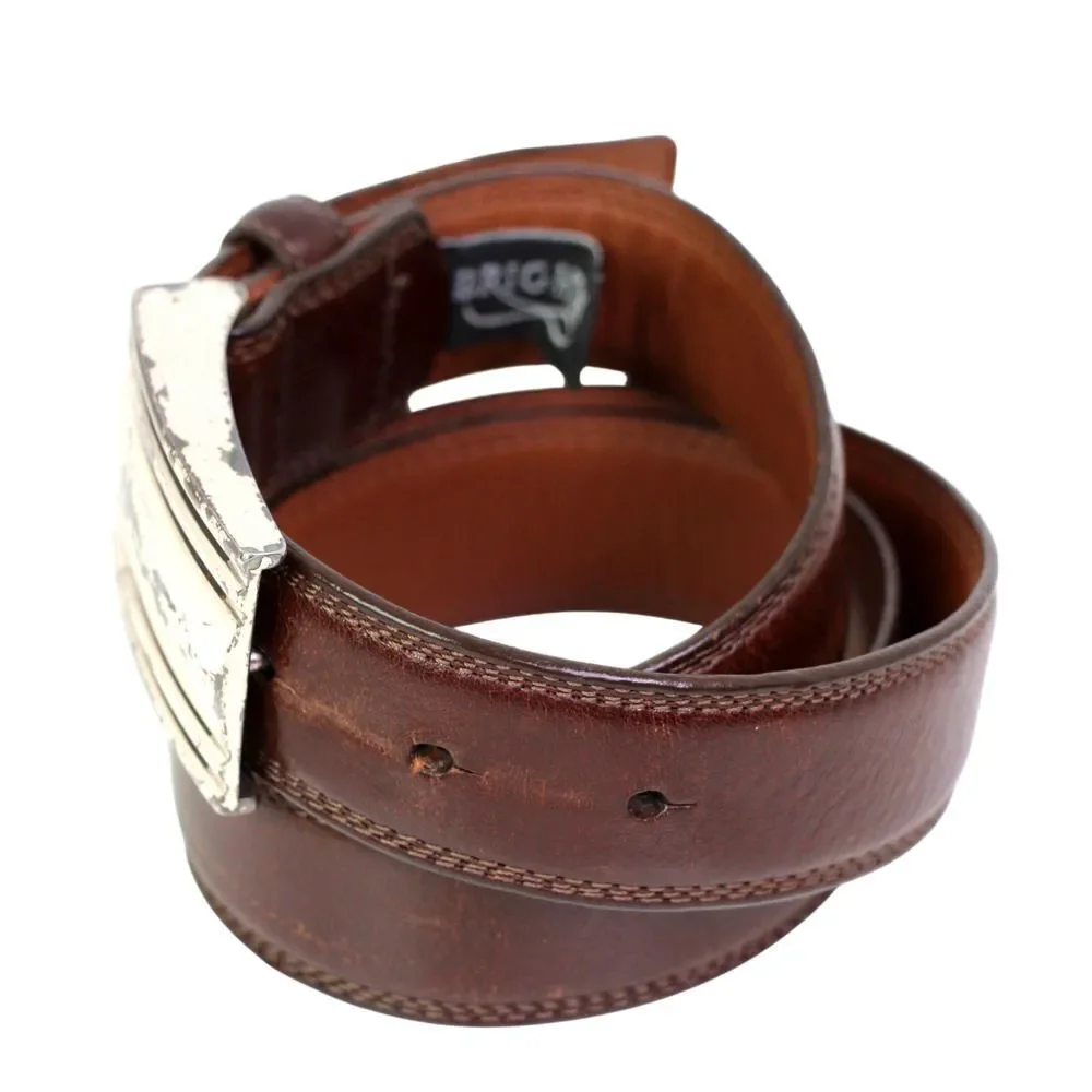 BRIGHTON BROWN GENUINE LEATHER 1 1/4